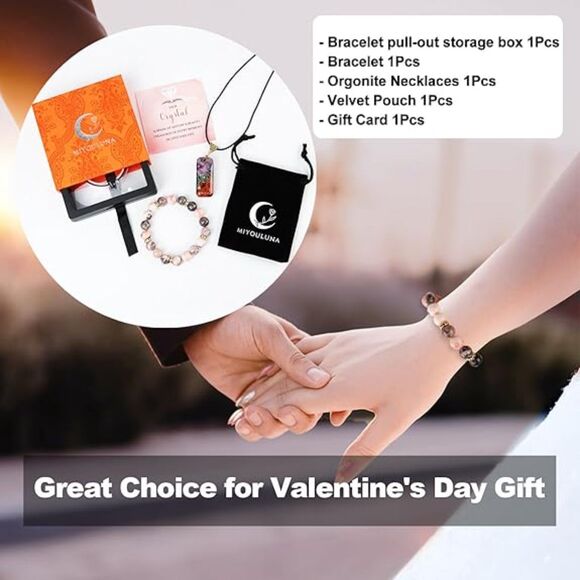 Crystal‎ Bracelet, Crystals and Healing Stones for Stress Relief (4222) - Picture 5 of 6